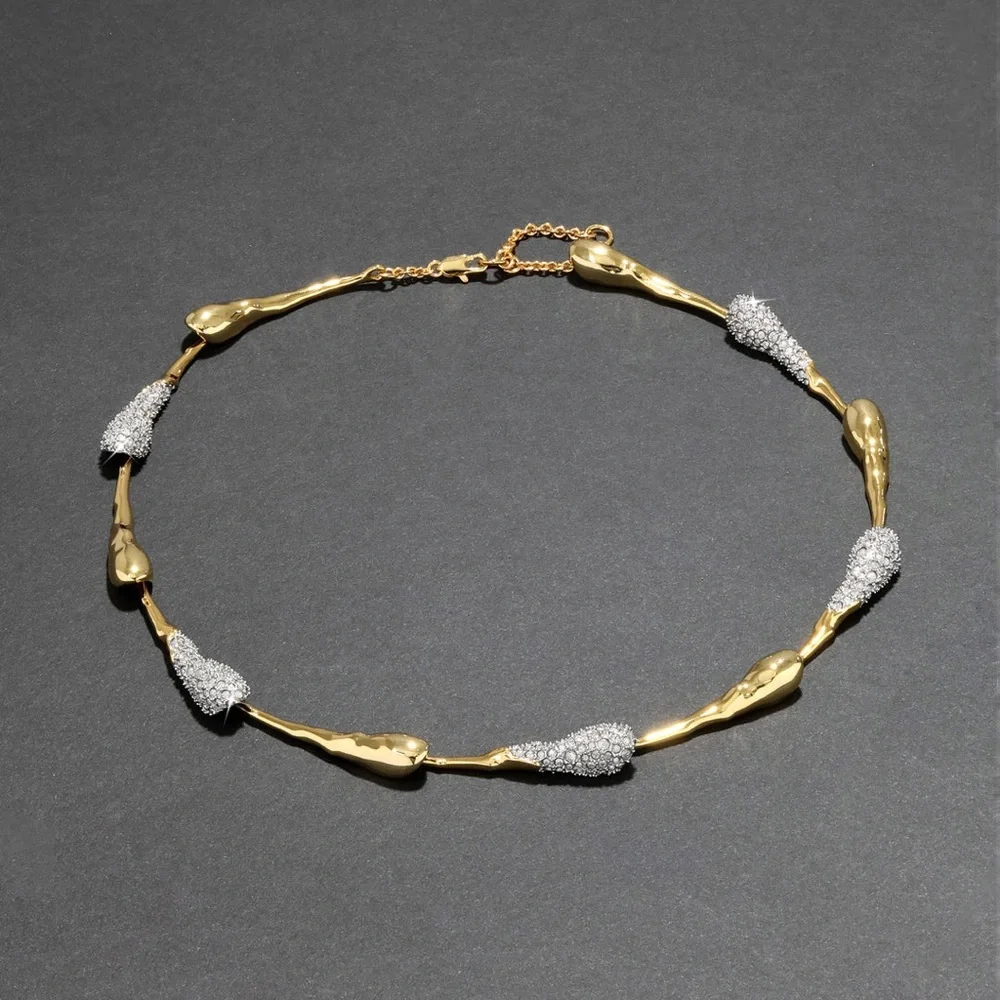 ALEXIS BITTAR • Solanales Crystal Teardrop Riviera Necklace